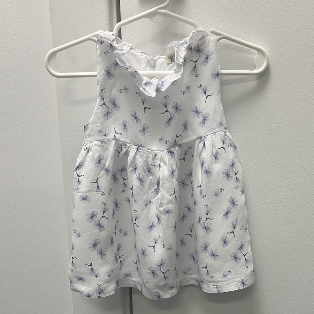 EMC Girls Floral Sleeveless Baby Dress size 12 months